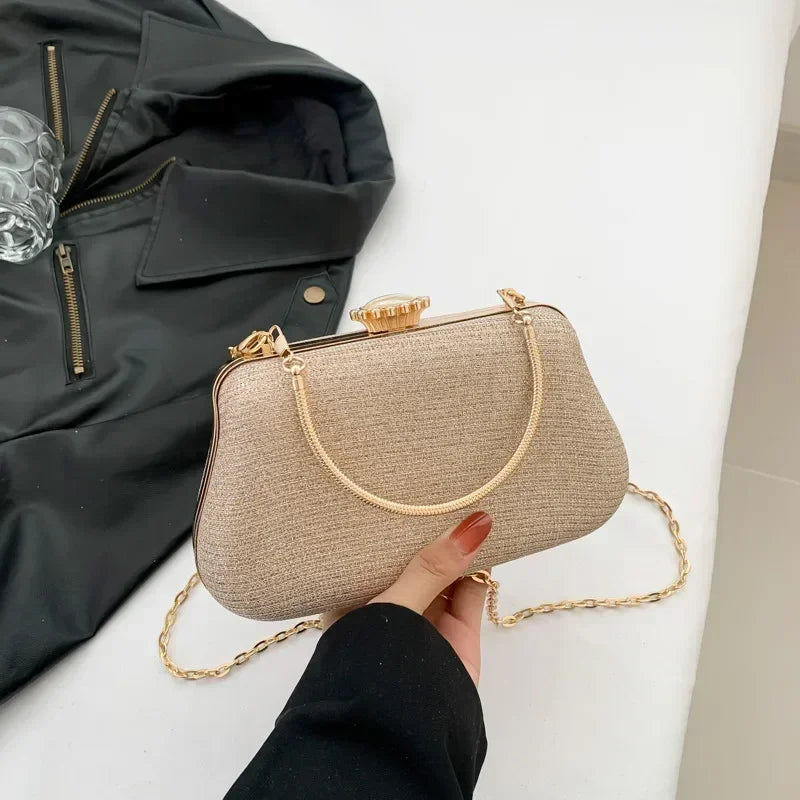 Bolso de Noche de Lujo para Mujer, Clutch de Brillo, Bolsos de Fiesta y Banquete, Bolsa de Mano y Bandolera