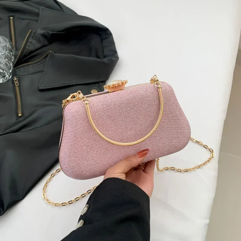 Bolso de Noche de Lujo para Mujer, Clutch de Brillo, Bolsos de Fiesta y Banquete, Bolsa de Mano y Bandolera