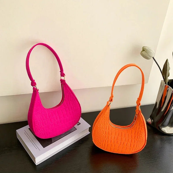 Bolso de Mano para Mujer, Bolsa de Moda Otoño Invierno, Bolso de Hombro de Nueva Temporada, Bolsos de Mano Portátiles, Bolso de Fieltro Mujer